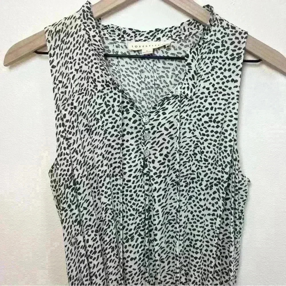 Lovestitch Ruffle Sleeveless Dress Size Small - Picture 2 of 16